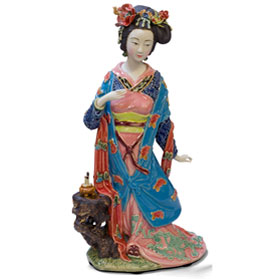 Chinese Porcelain Figurine, Lady Diao Chan