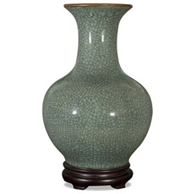 Crackle Celadon Porcelain Chinese Song Dynasty Vase