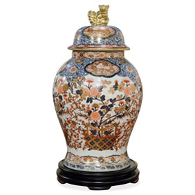 Famille Rose Chinese Imperial Palace Jar